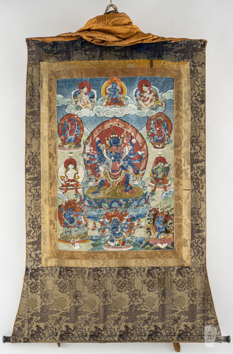 A Thangka depicting Cakrasamvara with Prajna - 图2